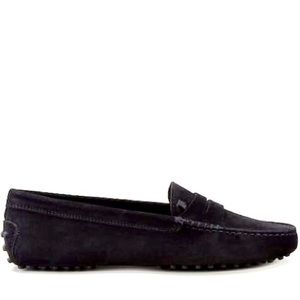 Tod’s Gommino Suede Driving Moccasins Black 37.5